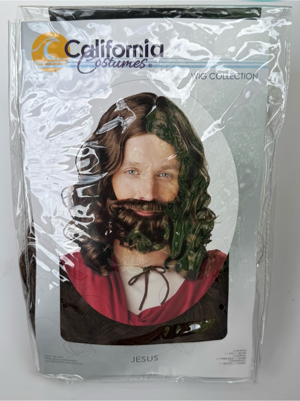 California Costumes Jesus Wig and Beard NIP Halloween Church Play Theater Drama